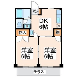 ヒルズ栗林の物件間取画像